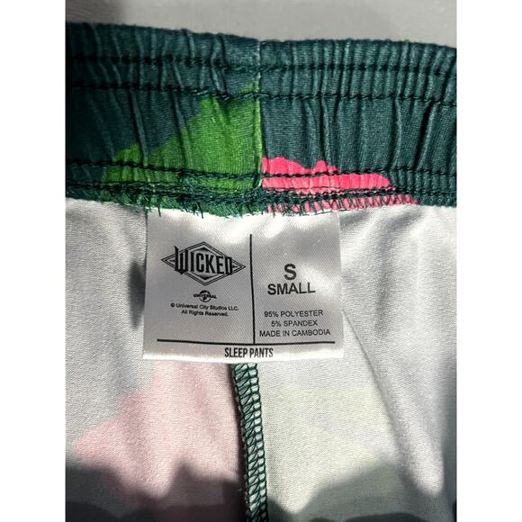 Wicked Universal Studios Size S Pajama Sleep Pants Glinda Elphaba - Picture 5 of 6